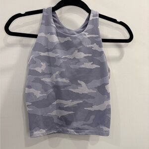 Athleta Gray Camouflage Tank Top